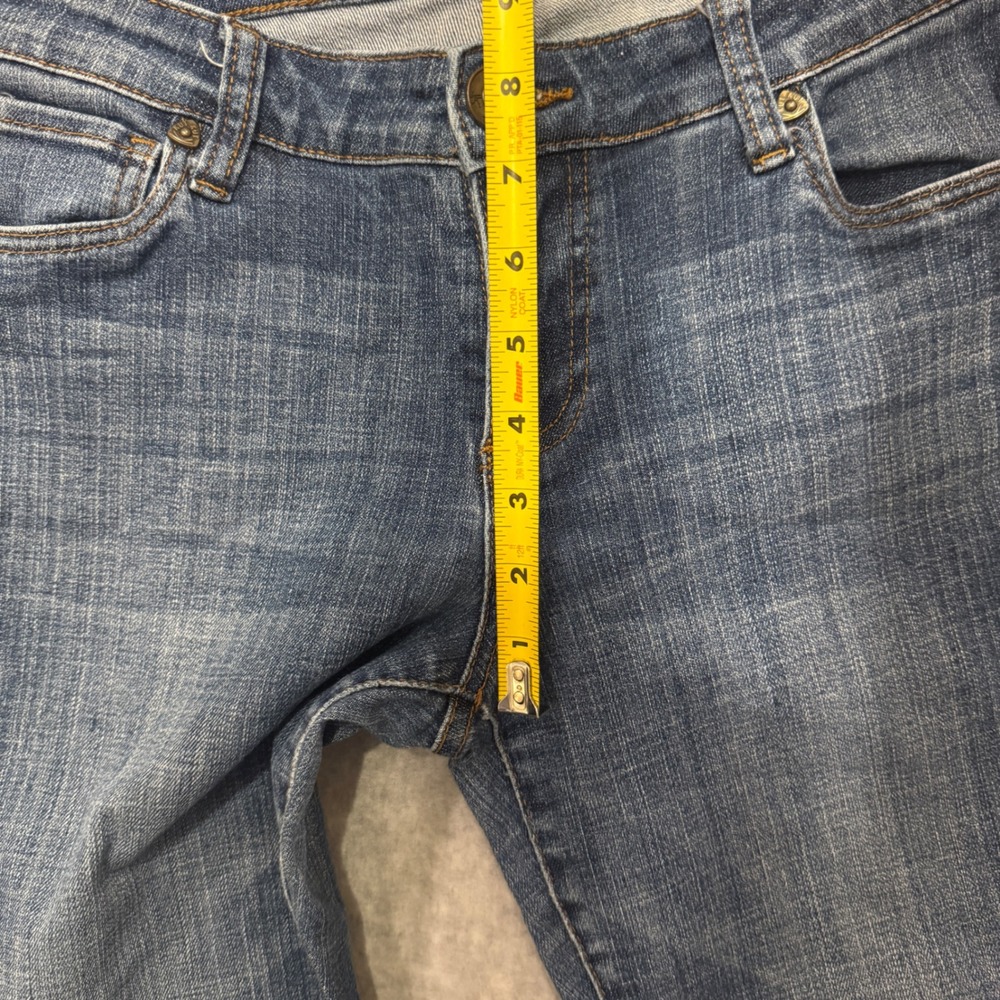 KUT from the Kloth Straight Leg Denim Jeans Blue Raw Hem Size 4 - Picture 6 of 15